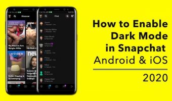 dark mode for snaphat,how to enable it
